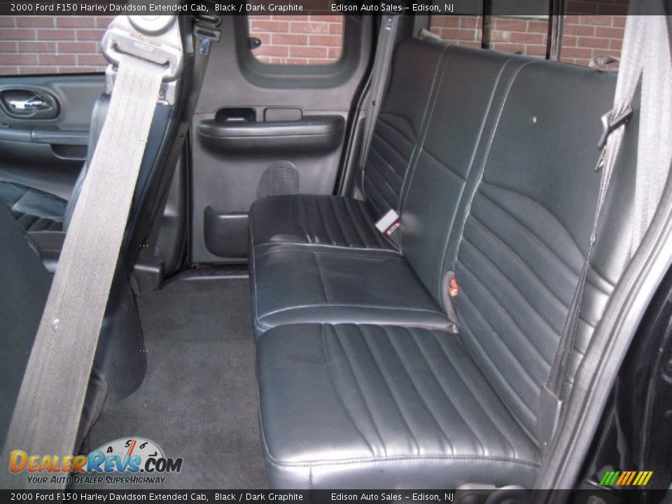 Dark Graphite Interior - 2000 Ford F150 Harley Davidson Extended Cab Photo #19