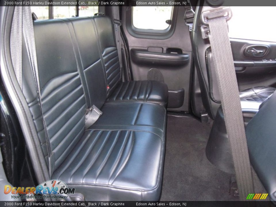 Dark Graphite Interior - 2000 Ford F150 Harley Davidson Extended Cab Photo #20
