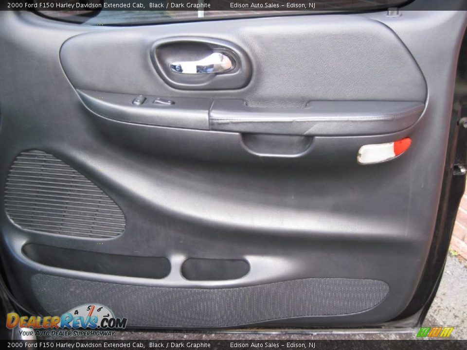 2000 Ford F150 Harley Davidson Extended Cab Black / Dark Graphite Photo #27