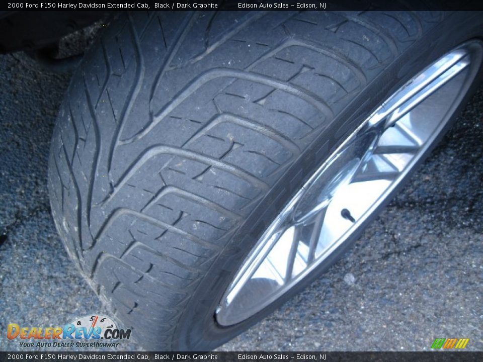 2000 Ford F150 Harley Davidson Extended Cab Black / Dark Graphite Photo #30