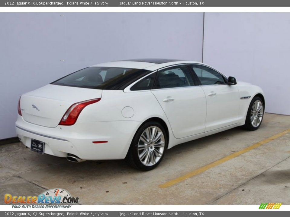 2012 Jaguar XJ XJL Supercharged Polaris White / Jet/Ivory Photo #3