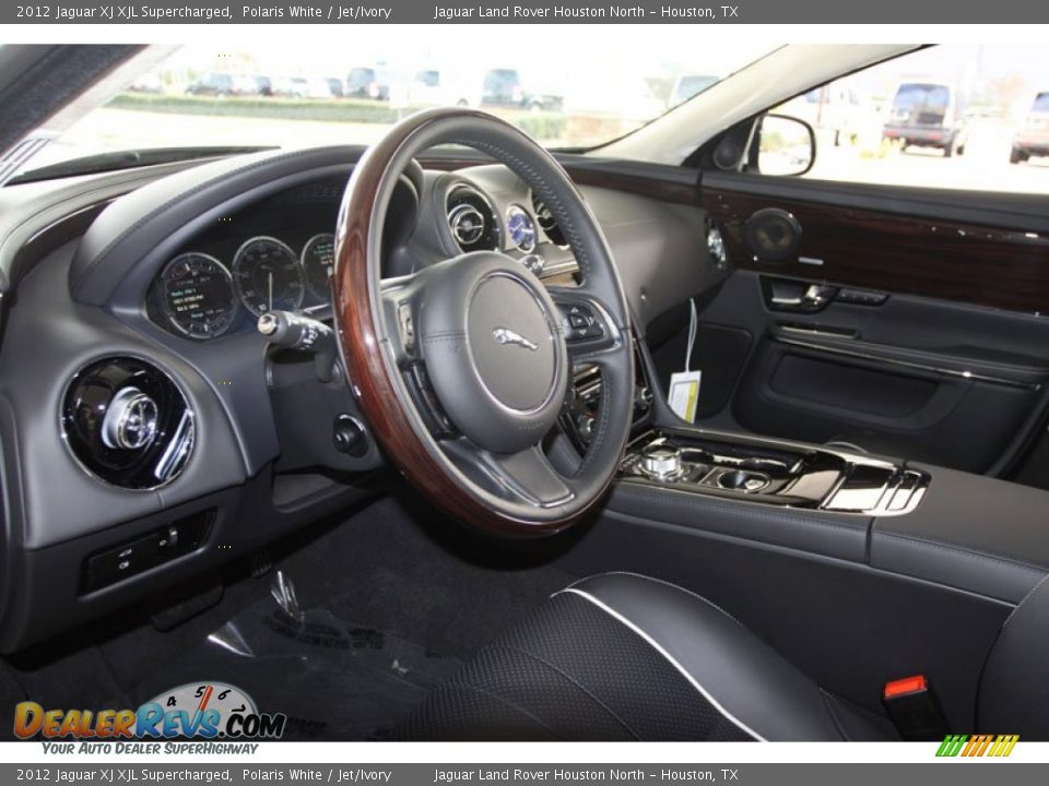 Jet/Ivory Interior - 2012 Jaguar XJ XJL Supercharged Photo #4