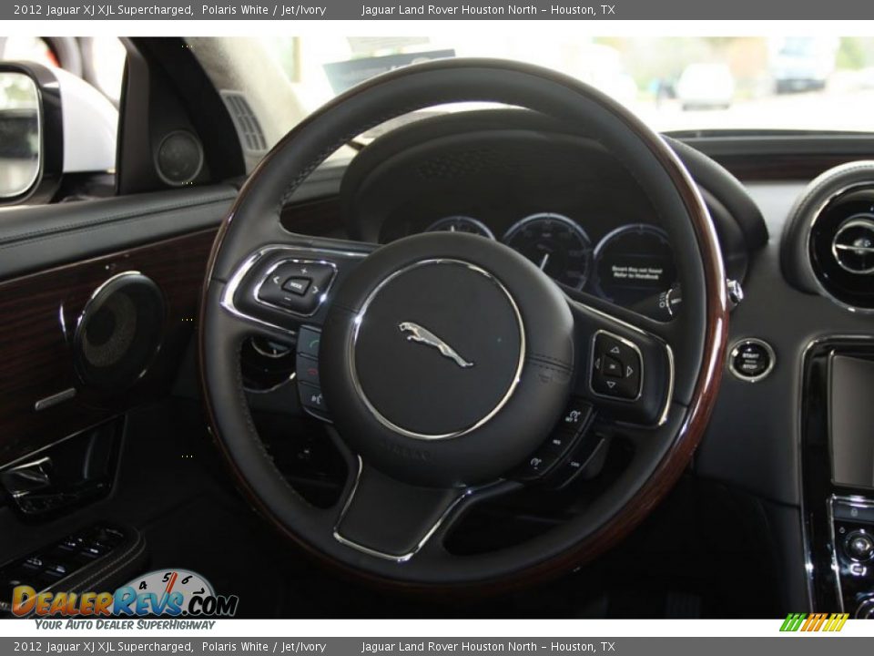 2012 Jaguar XJ XJL Supercharged Steering Wheel Photo #17