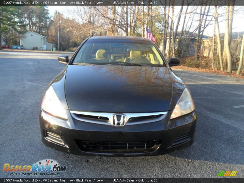 2007 Honda Accord EX-L V6 Sedan Nighthawk Black Pearl / Ivory Photo #1