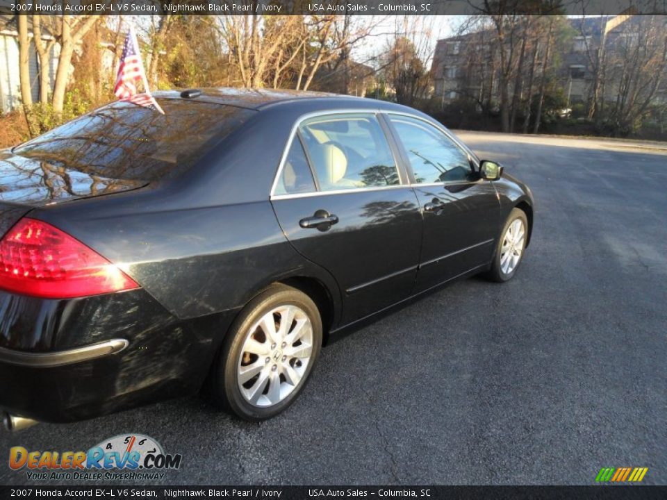 2007 Honda Accord EX-L V6 Sedan Nighthawk Black Pearl / Ivory Photo #4