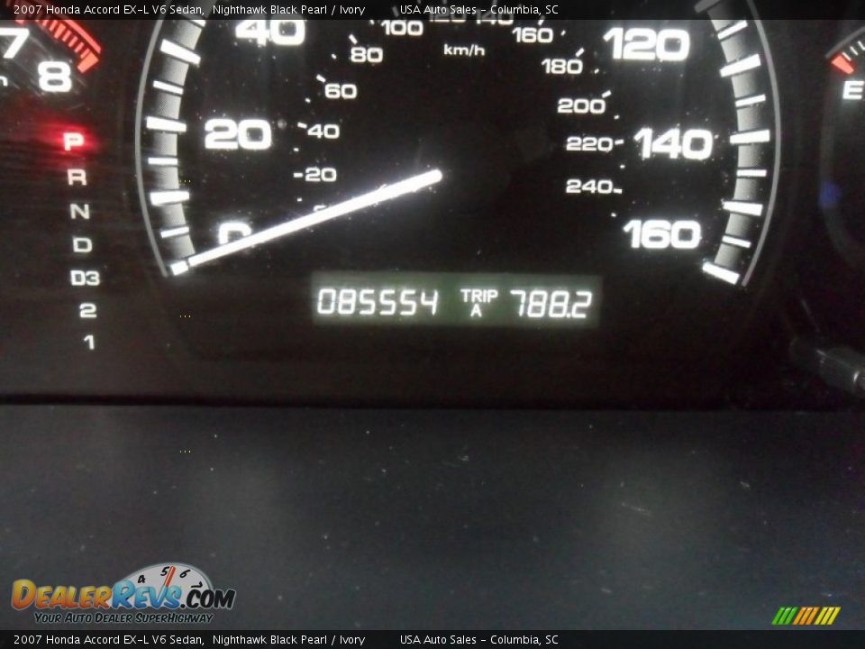 2007 Honda Accord EX-L V6 Sedan Nighthawk Black Pearl / Ivory Photo #18