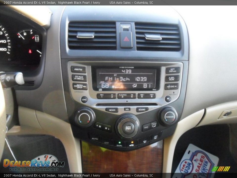 2007 Honda Accord EX-L V6 Sedan Nighthawk Black Pearl / Ivory Photo #19