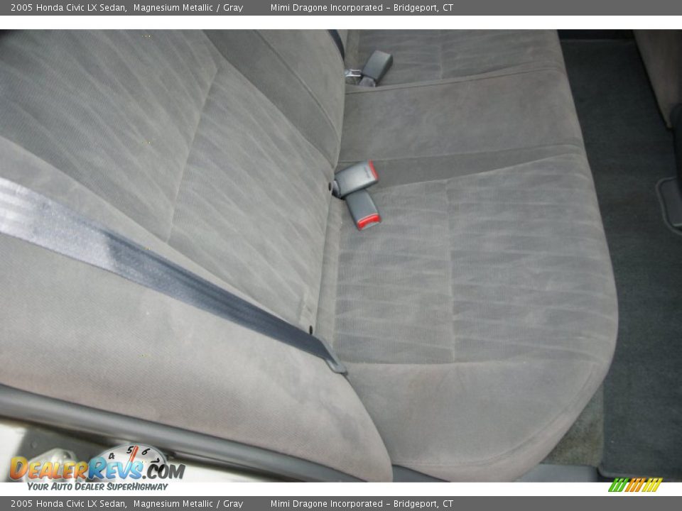2005 Honda Civic LX Sedan Magnesium Metallic / Gray Photo #18