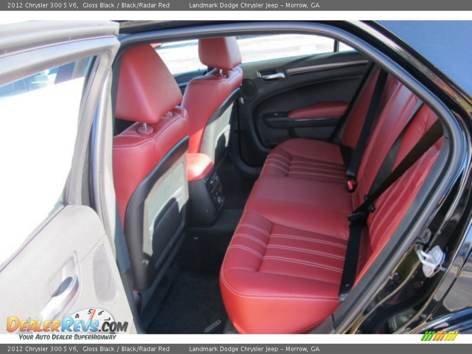 Black Radar Red Interior 2012 Chrysler 300 S V6 Photo 7