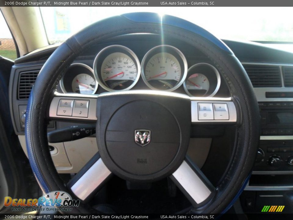 2006 Dodge Charger R/T Midnight Blue Pearl / Dark Slate Gray/Light Graystone Photo #12