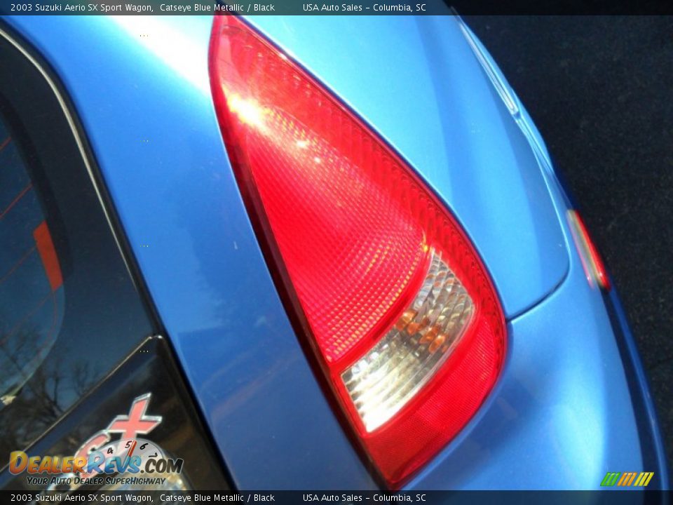 2003 Suzuki Aerio SX Sport Wagon Catseye Blue Metallic / Black Photo #5
