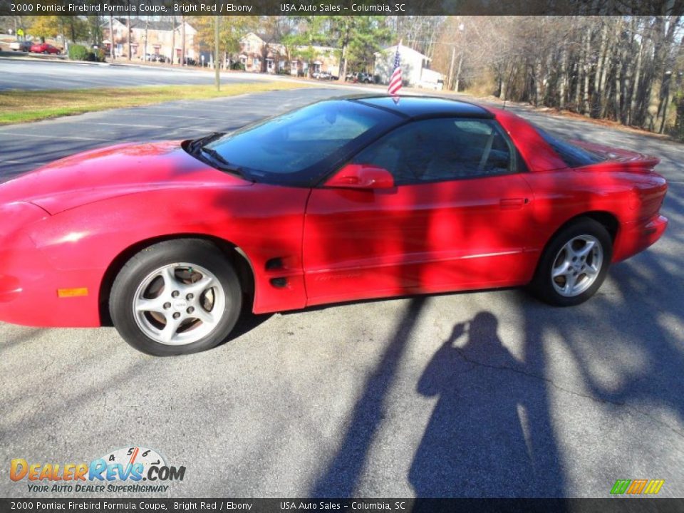 2000 Pontiac Firebird Formula Coupe Bright Red / Ebony Photo #2