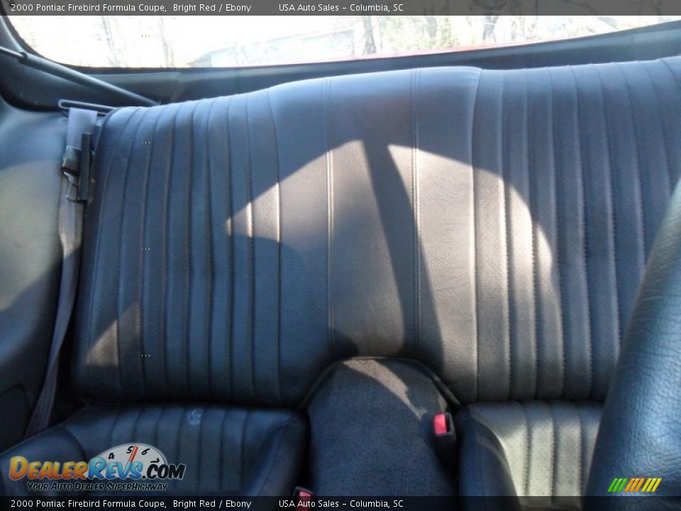 Ebony Interior - 2000 Pontiac Firebird Formula Coupe Photo #21