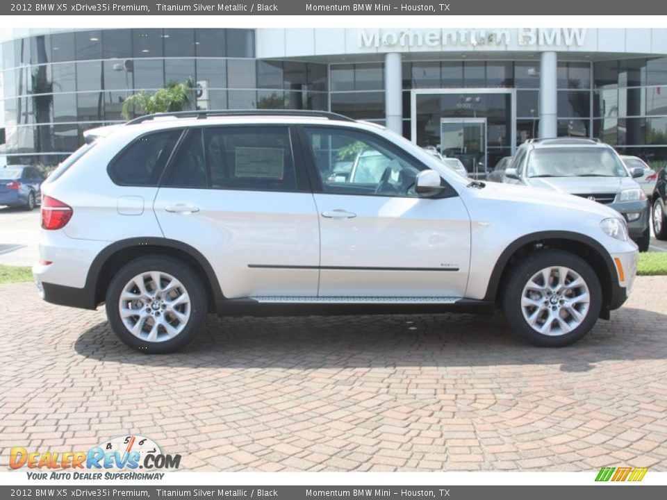 2012 BMW X5 xDrive35i Premium Titanium Silver Metallic / Black Photo #3