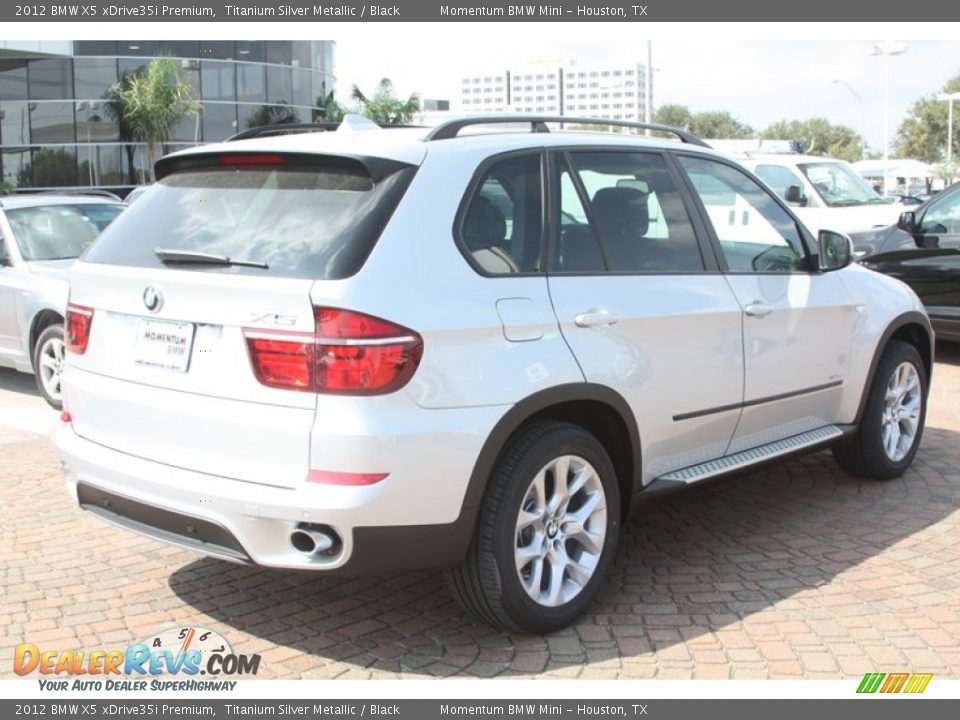 2012 BMW X5 xDrive35i Premium Titanium Silver Metallic / Black Photo #6