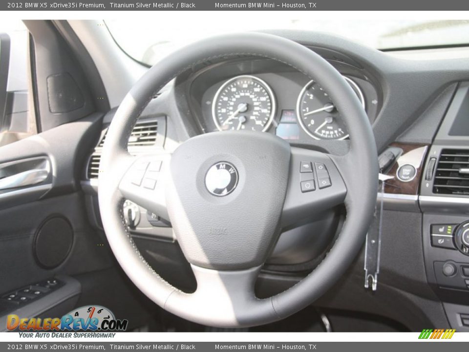 2012 BMW X5 xDrive35i Premium Titanium Silver Metallic / Black Photo #26
