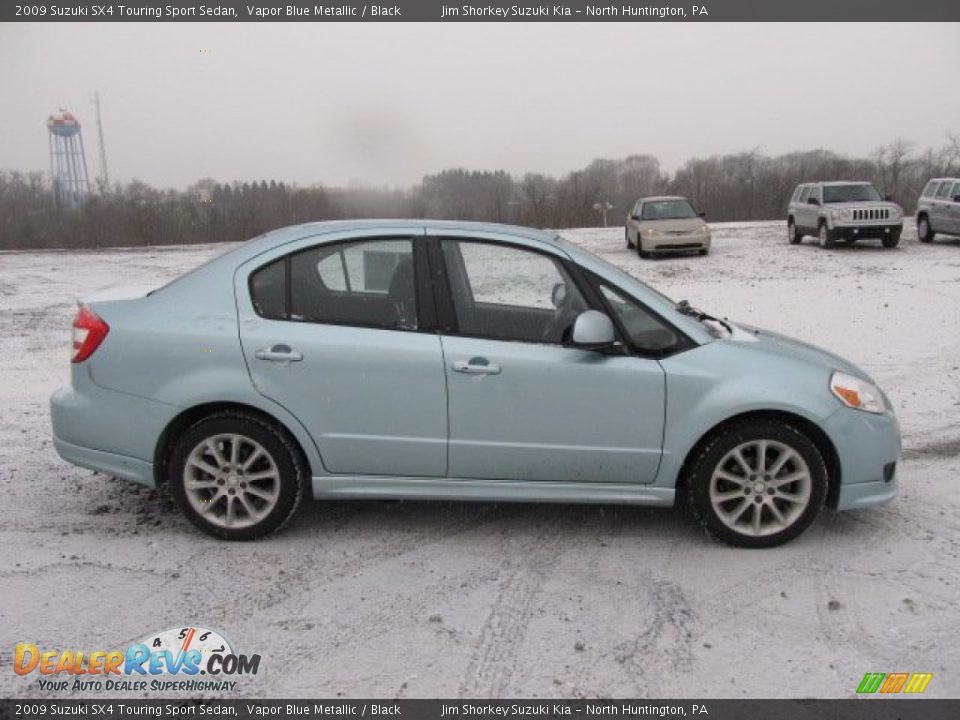 2009 Suzuki SX4 Touring Sport Sedan Vapor Blue Metallic / Black Photo #2