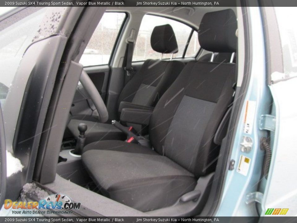 2009 Suzuki SX4 Touring Sport Sedan Vapor Blue Metallic / Black Photo #6