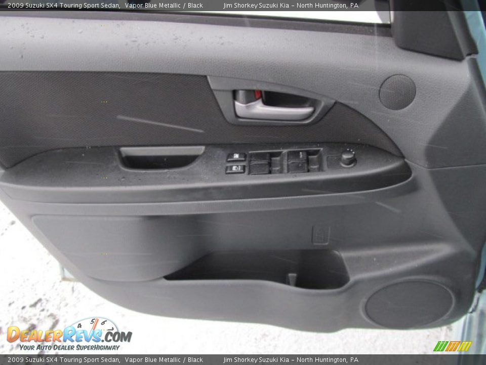 2009 Suzuki SX4 Touring Sport Sedan Vapor Blue Metallic / Black Photo #8