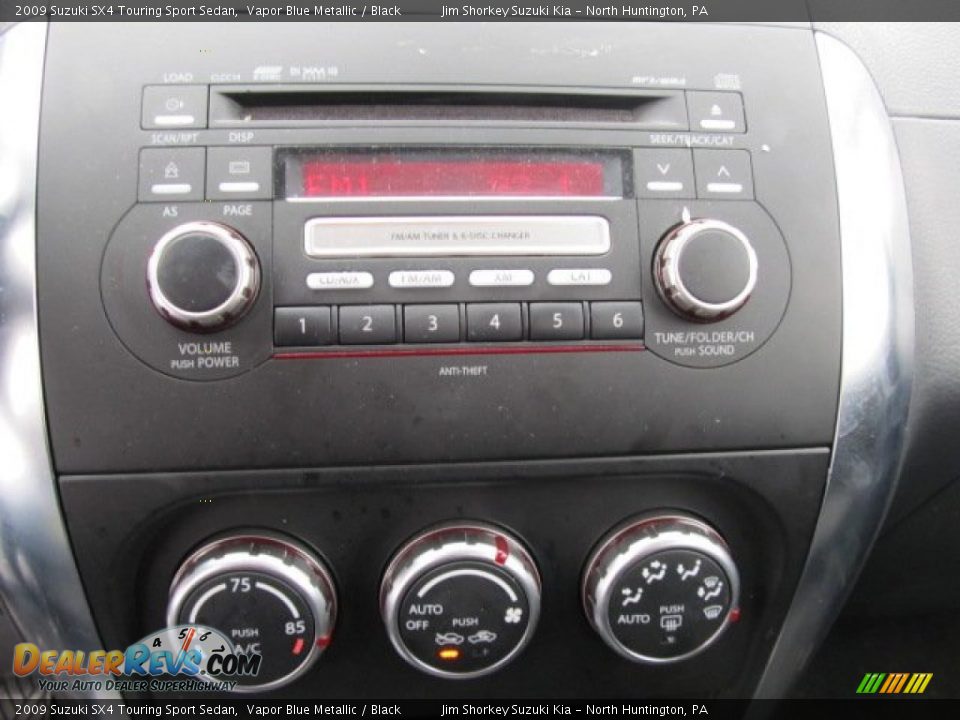 2009 Suzuki SX4 Touring Sport Sedan Vapor Blue Metallic / Black Photo #9