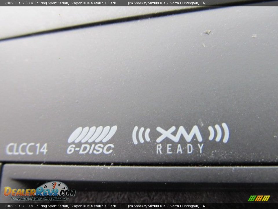 2009 Suzuki SX4 Touring Sport Sedan Vapor Blue Metallic / Black Photo #10