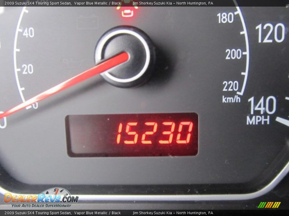 2009 Suzuki SX4 Touring Sport Sedan Vapor Blue Metallic / Black Photo #15