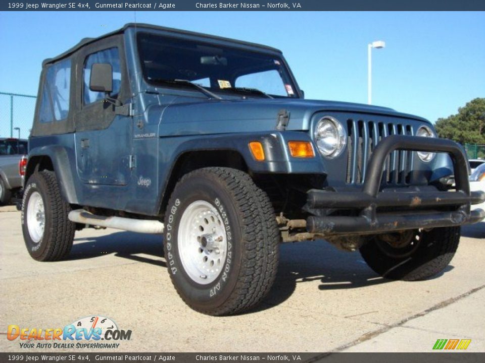 1999 Jeep Wrangler SE 4x4 Gunmetal Pearlcoat / Agate Photo #1