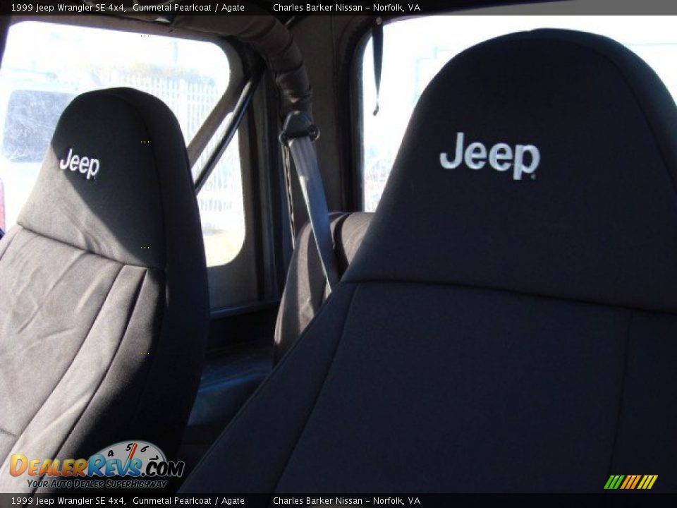 1999 Jeep Wrangler SE 4x4 Gunmetal Pearlcoat / Agate Photo #9