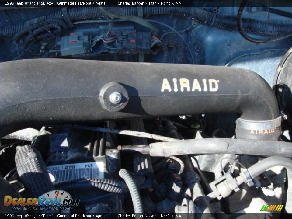 1999 Jeep Wrangler SE 4x4 Gunmetal Pearlcoat / Agate Photo #19