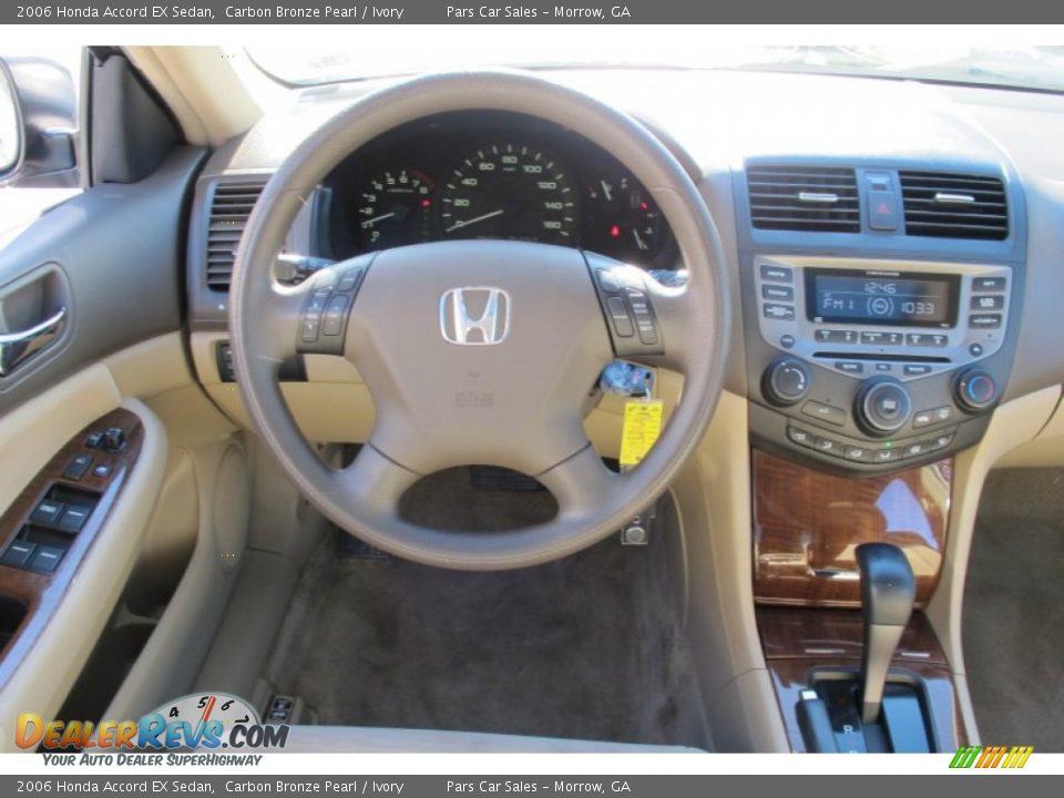 2006 Honda Accord EX Sedan Carbon Bronze Pearl / Ivory Photo #12