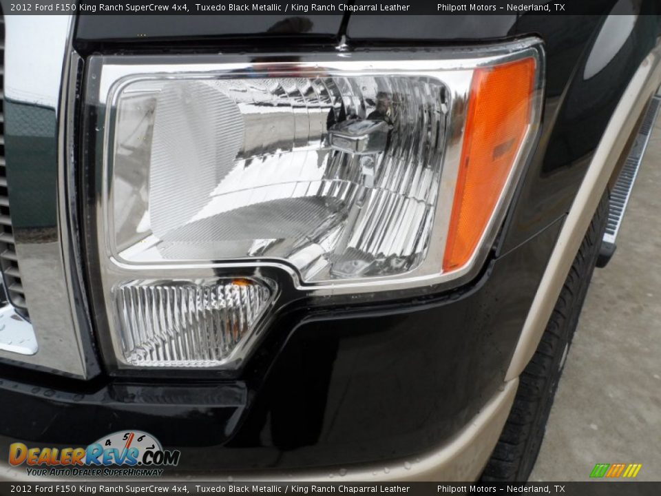 2012 Ford F150 King Ranch SuperCrew 4x4 Tuxedo Black Metallic / King Ranch Chaparral Leather Photo #9