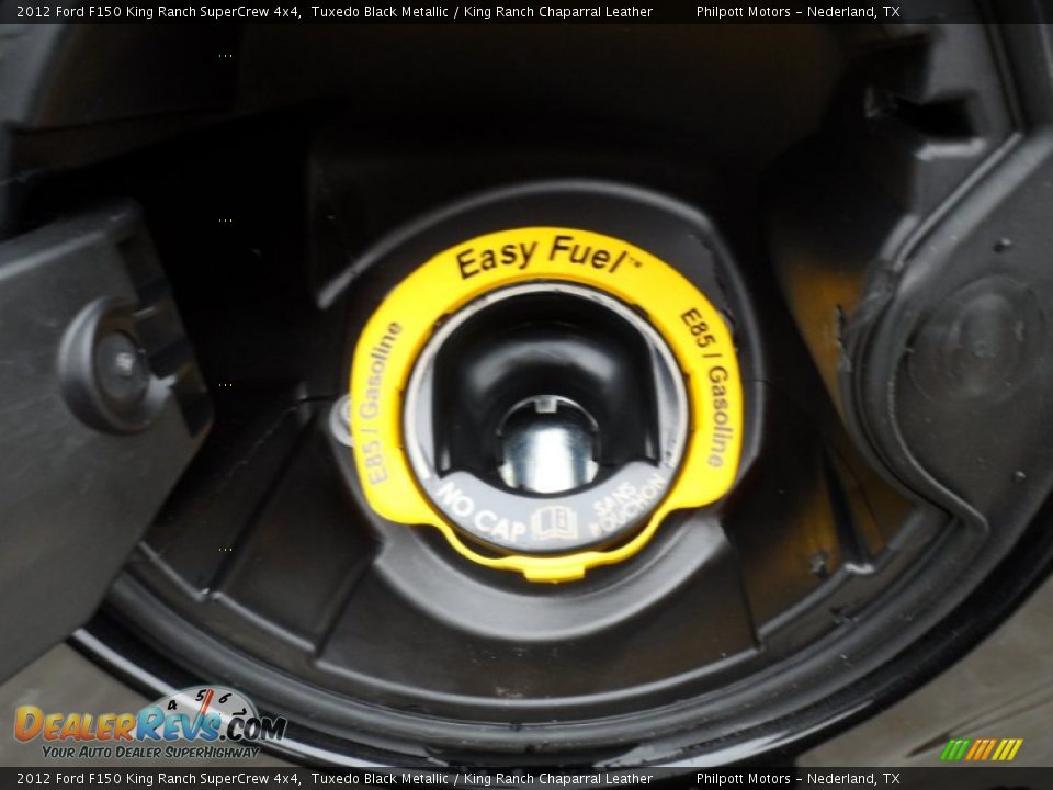2012 Ford F150 King Ranch SuperCrew 4x4 Tuxedo Black Metallic / King Ranch Chaparral Leather Photo #17
