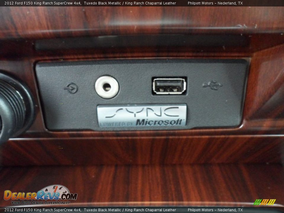 2012 Ford F150 King Ranch SuperCrew 4x4 Tuxedo Black Metallic / King Ranch Chaparral Leather Photo #33