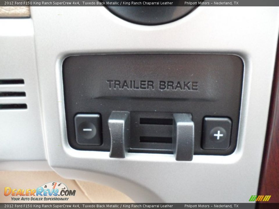 2012 Ford F150 King Ranch SuperCrew 4x4 Tuxedo Black Metallic / King Ranch Chaparral Leather Photo #35