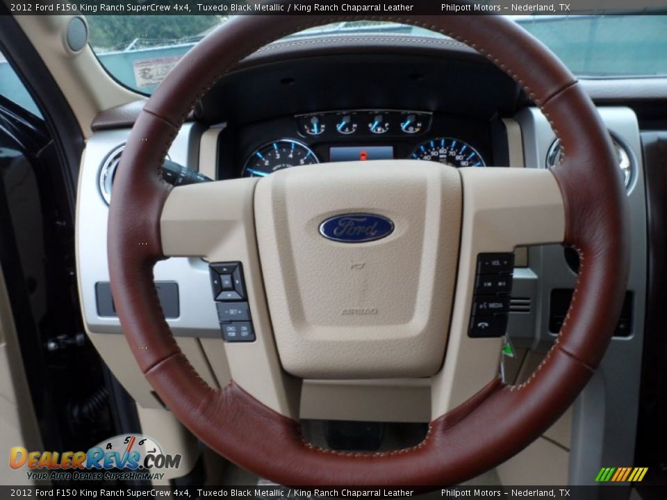 2012 Ford F150 King Ranch SuperCrew 4x4 Steering Wheel Photo #36