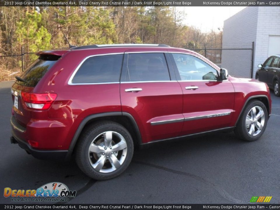 Deep Cherry Red Crystal Pearl 2012 Jeep Grand Cherokee Overland 4x4 Photo #4