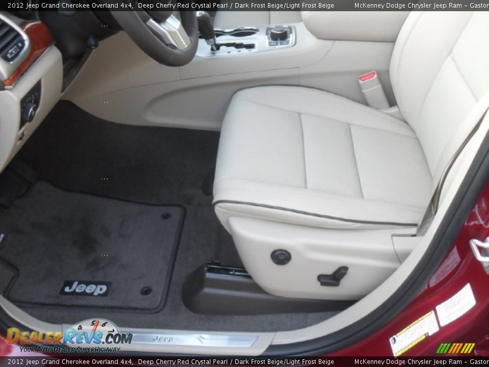 Dark Frost Beige/Light Frost Beige Interior - 2012 Jeep Grand Cherokee Overland 4x4 Photo #7