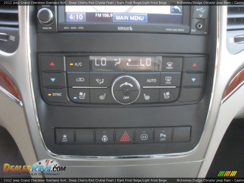 Controls of 2012 Jeep Grand Cherokee Overland 4x4 Photo #13