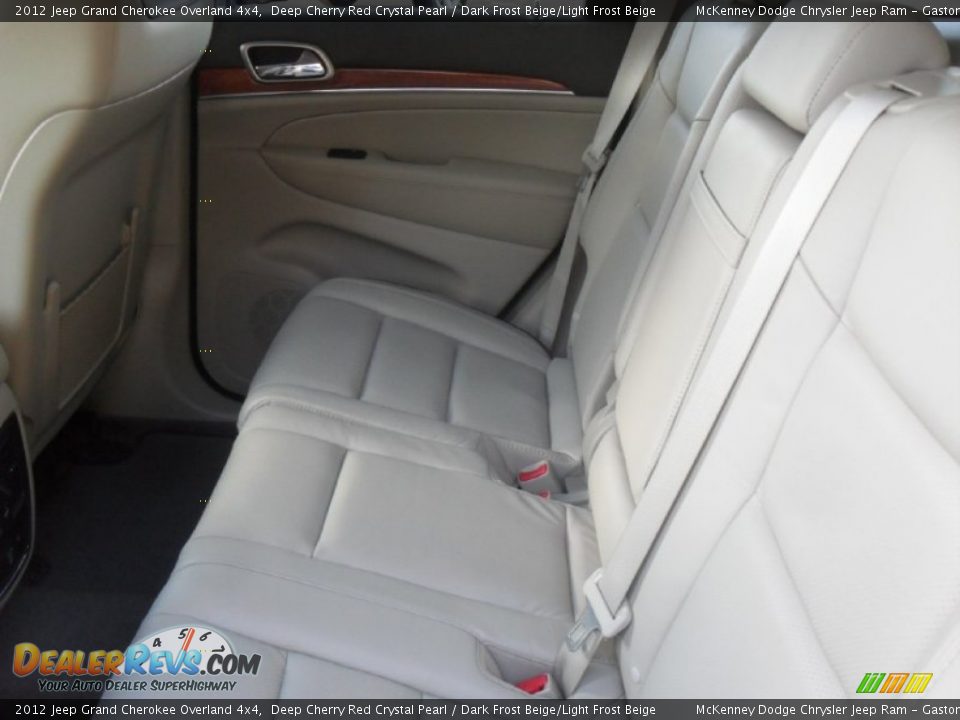 2012 Jeep Grand Cherokee Overland 4x4 Deep Cherry Red Crystal Pearl / Dark Frost Beige/Light Frost Beige Photo #17