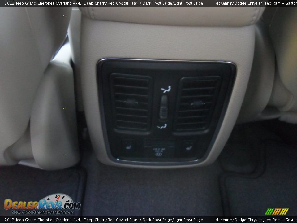 2012 Jeep Grand Cherokee Overland 4x4 Deep Cherry Red Crystal Pearl / Dark Frost Beige/Light Frost Beige Photo #19