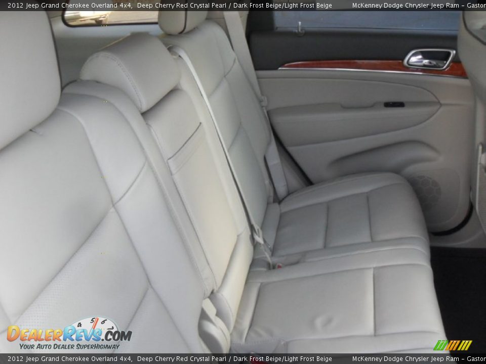 2012 Jeep Grand Cherokee Overland 4x4 Deep Cherry Red Crystal Pearl / Dark Frost Beige/Light Frost Beige Photo #21