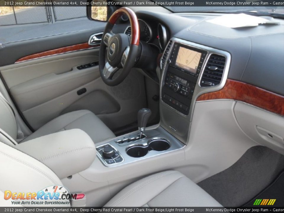 Dark Frost Beige/Light Frost Beige Interior - 2012 Jeep Grand Cherokee Overland 4x4 Photo #23