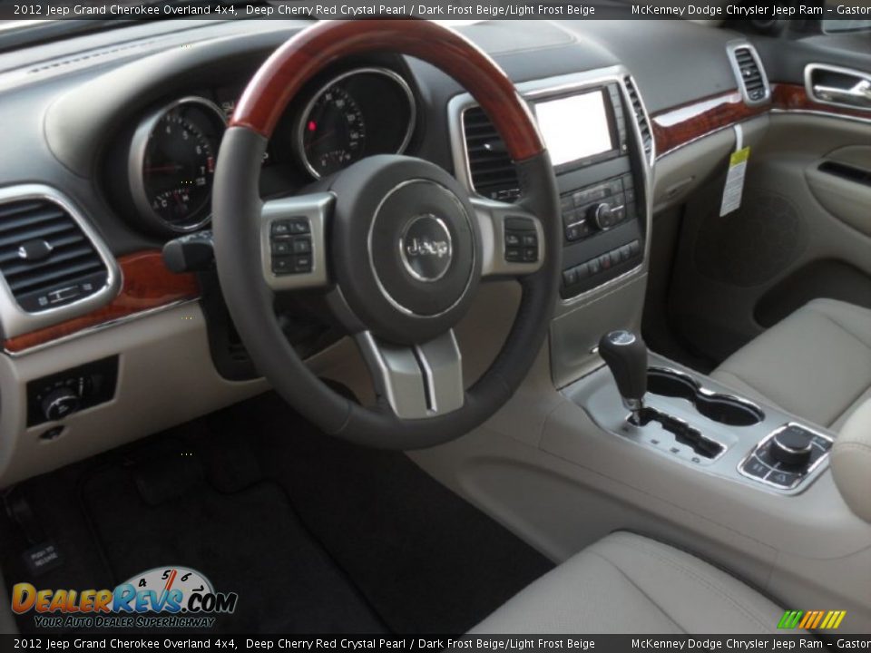 Dark Frost Beige/Light Frost Beige Interior - 2012 Jeep Grand Cherokee Overland 4x4 Photo #27