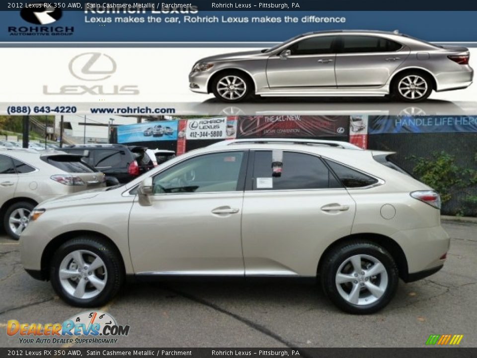 2012 Lexus RX 350 AWD Satin Cashmere Metallic / Parchment Photo #1