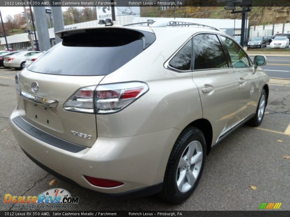 2012 Lexus RX 350 AWD Satin Cashmere Metallic / Parchment Photo #4