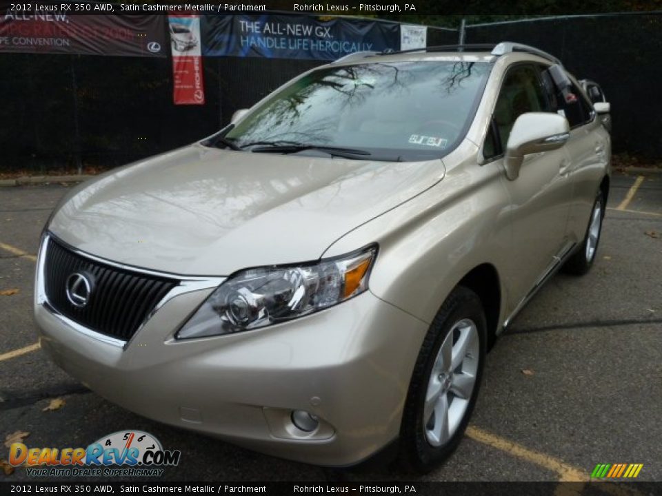 2012 Lexus RX 350 AWD Satin Cashmere Metallic / Parchment Photo #8