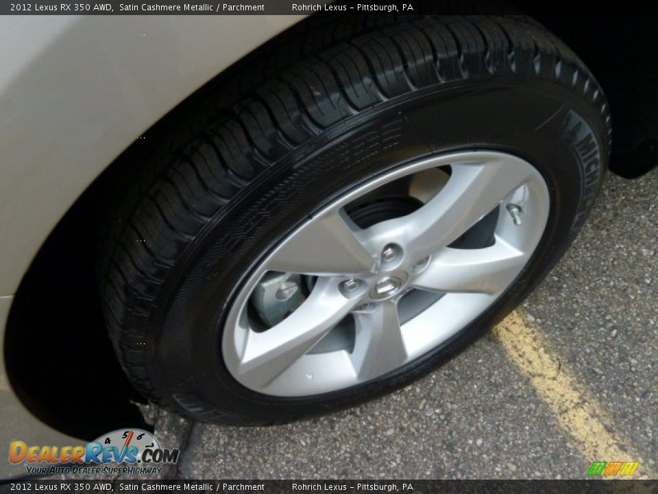 2012 Lexus RX 350 AWD Satin Cashmere Metallic / Parchment Photo #9