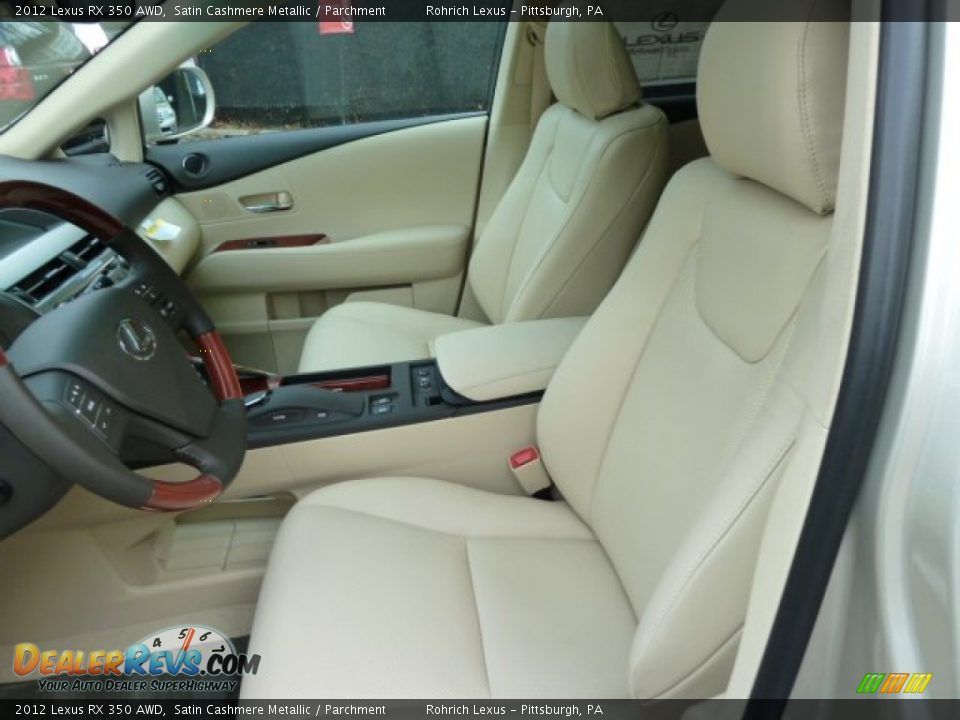 Parchment Interior - 2012 Lexus RX 350 AWD Photo #10
