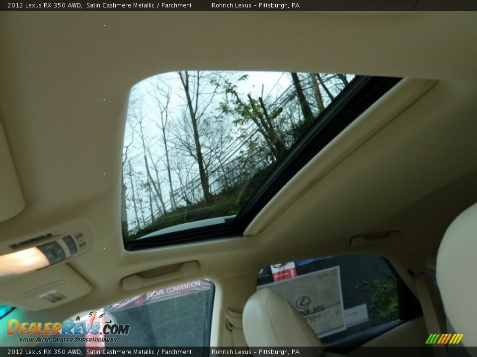 Sunroof of 2012 Lexus RX 350 AWD Photo #15