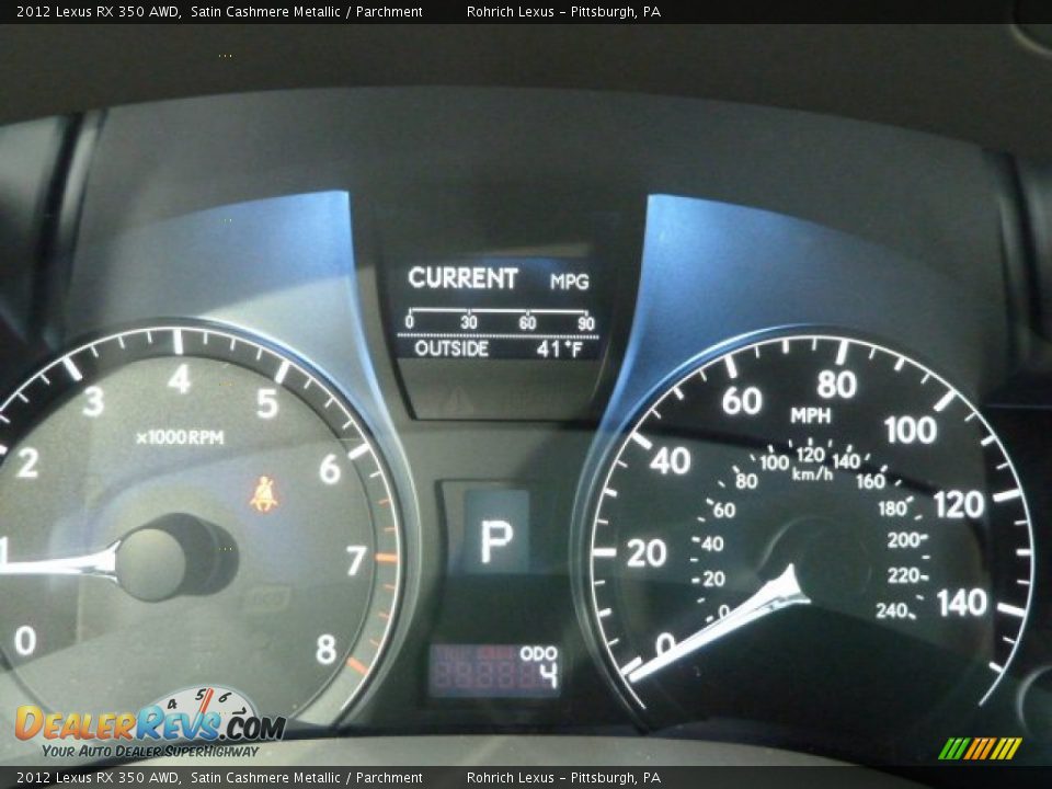 2012 Lexus RX 350 AWD Gauges Photo #19